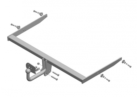 Фаркоп FD 20 для FORD Focus II, Focus III седан 2005-2011, 2011-2019, Автос, нагрузка 1500/75 кг. БЕЗ подрезки бампера от магазина ФаркопРос
